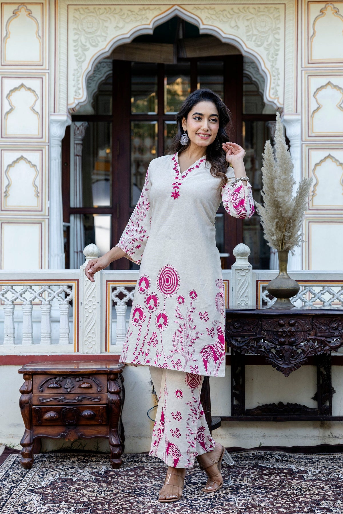 Samiha Rose Cotton Co-ord set