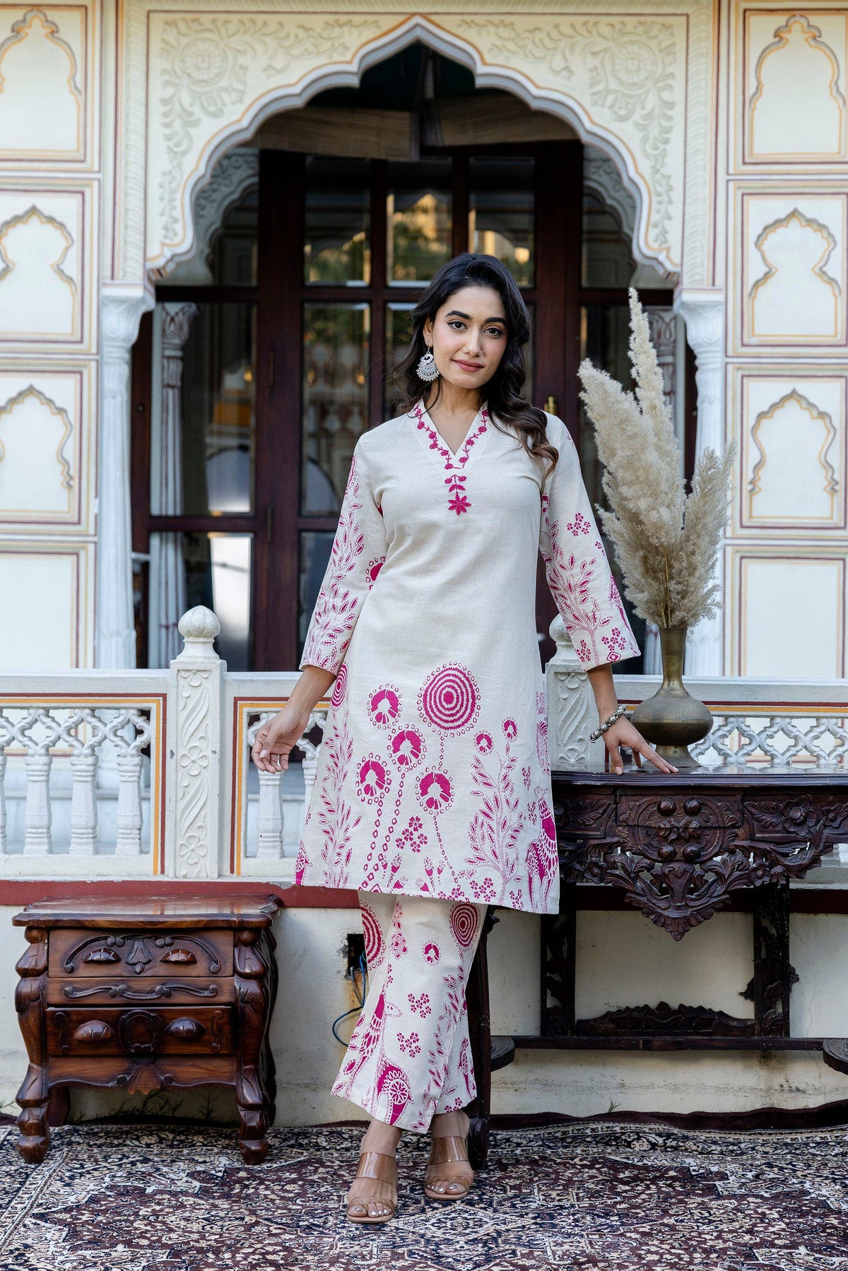 Samiha Rose Cotton Co-ord set