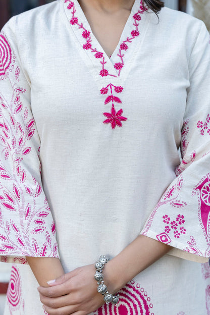 Samiha Rose Cotton Co-ord set