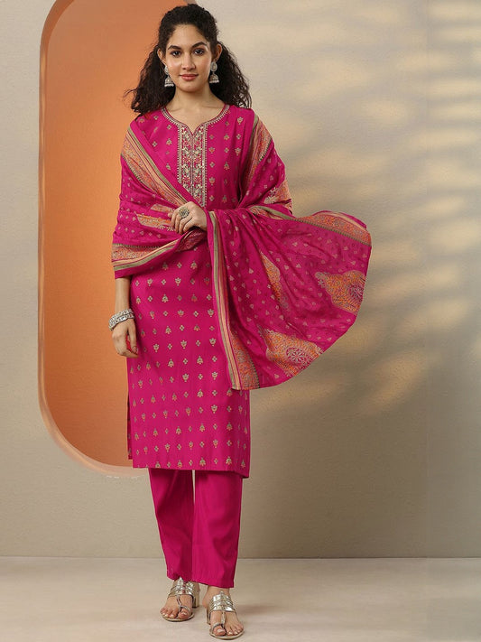 Women Floral Printed Kurta with Trousers & Dupatta