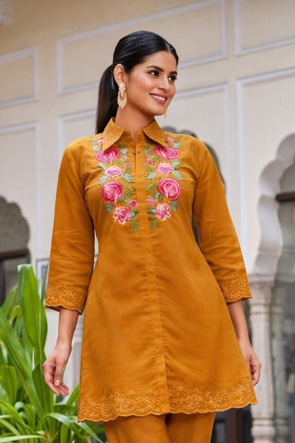 Darika Sunrise Embroidered Co-ord Set