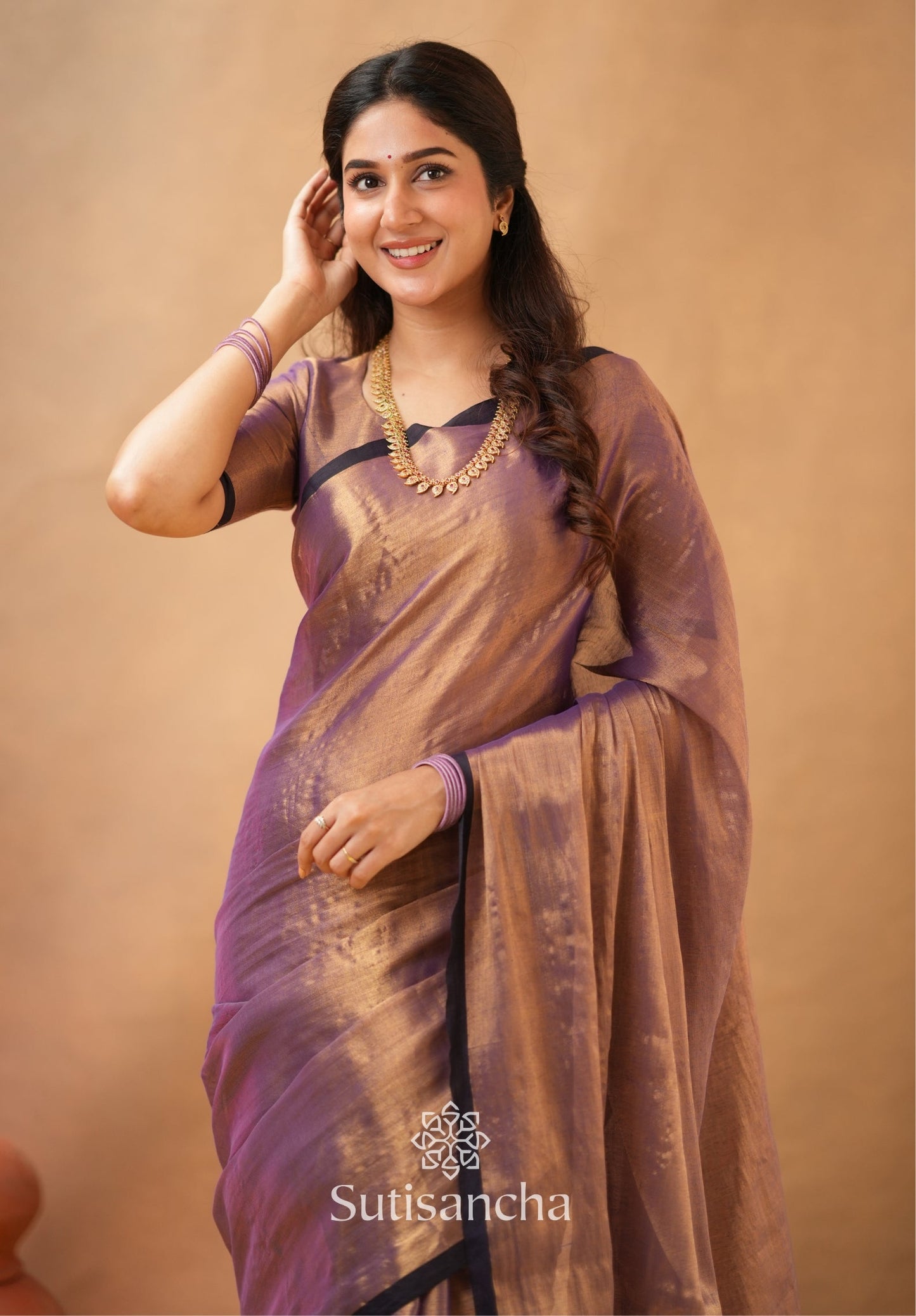 Dhiyona SS Woven Poetry Artisanal Handloom Tissue Cotton Saree
