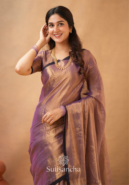 Dhiyona SS Woven Poetry Artisanal Handloom Tissue Cotton Saree