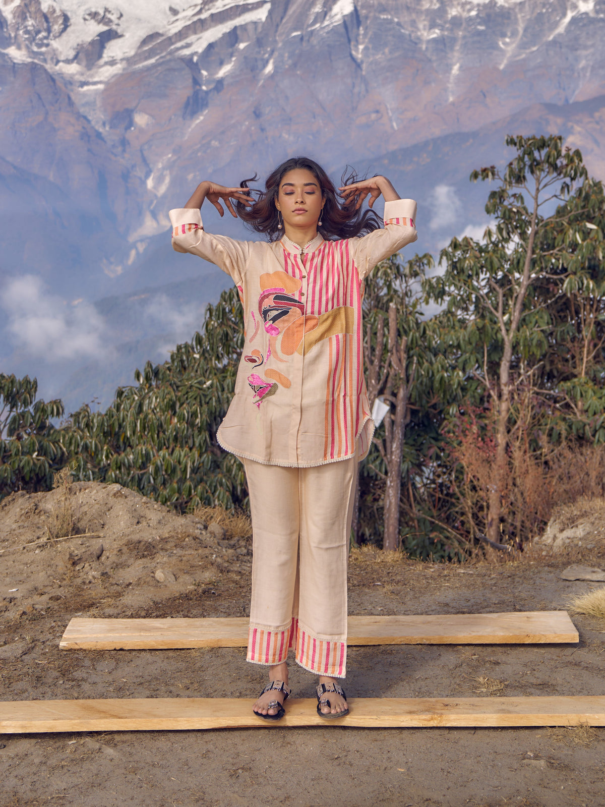 Wespret Tuscan printed co-ord set
