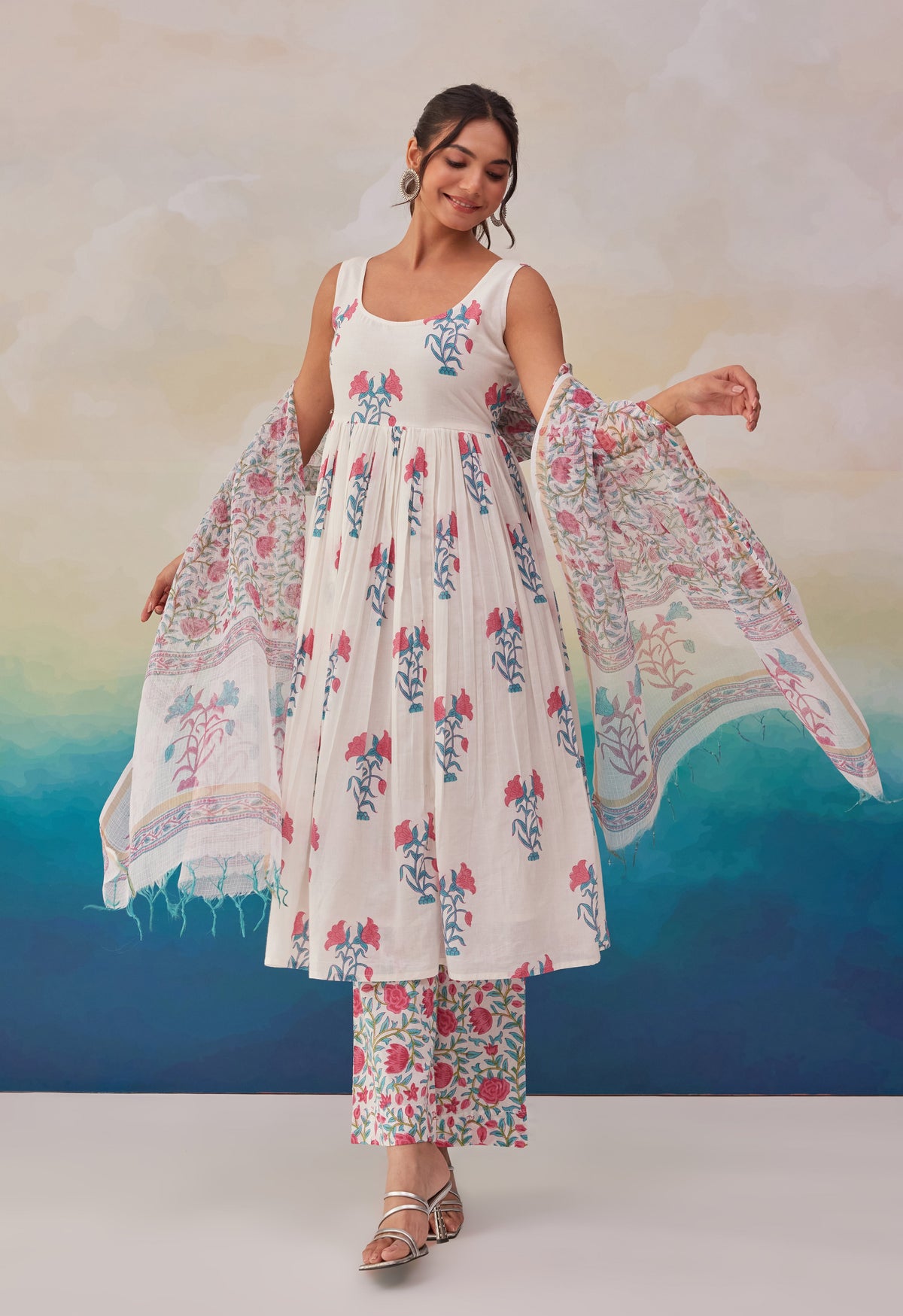 Samragi Pearl Pure Cotton Premium Suit Set