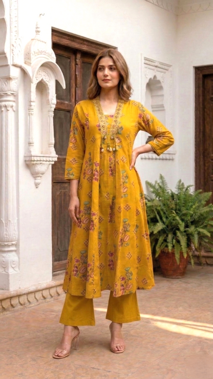Vairagi Amber Printed Work Suit Set