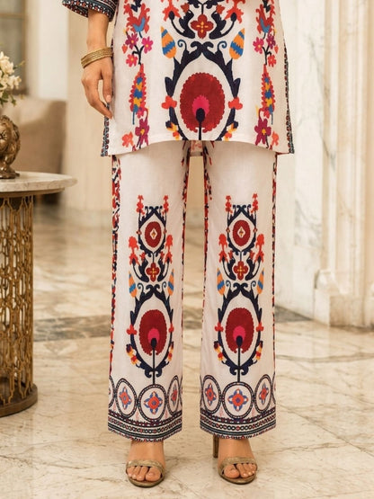 Maurya Pearl Designer Premium Muslin Co-ord Set