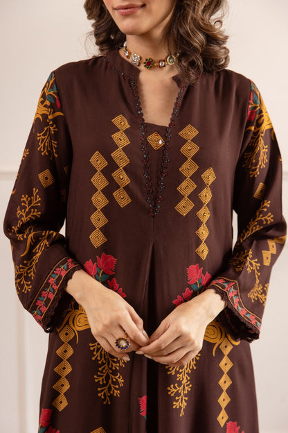 Karen peanut printed kurta pant set