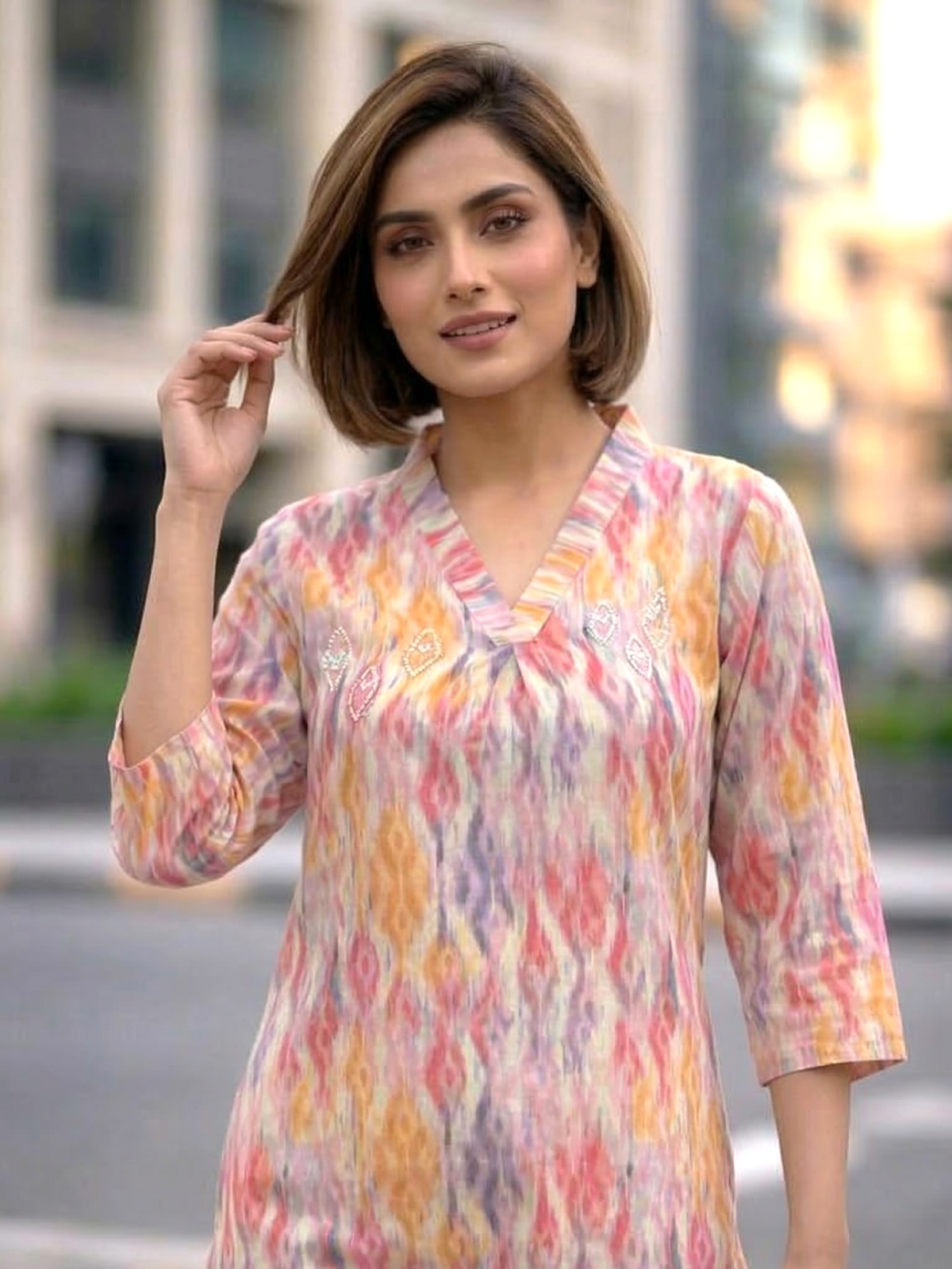 Bindiya Candy Linen Kurta Pant set
