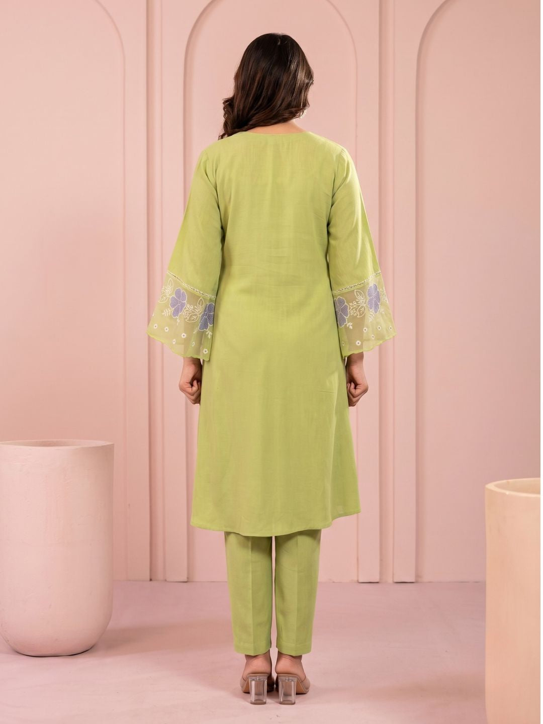 Purna Kelly Embroidery Kurta Pant Set