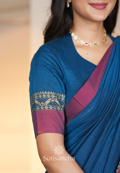 Dhiyona SS The Weaver's Touch: Pure Bengal Cotton Saree with Timeless Appeal