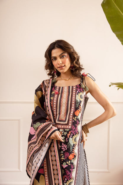 Karen Moonstone printed cotton suit set
