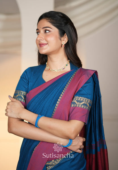 Dhiyona SS The Weaver's Touch: Pure Bengal Cotton Saree with Timeless Appeal