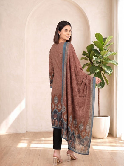 Aranya Walnut Pure Cotton Suit Set