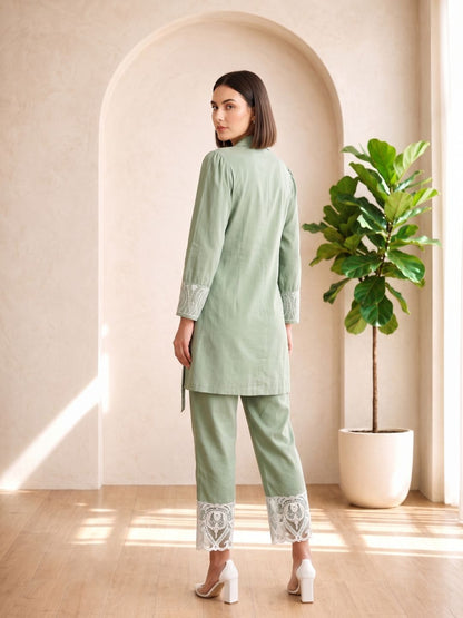 Selena Pasteli Embroidery Co-ord Set