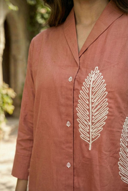 Sargi squash embroidery cotton co-ord set