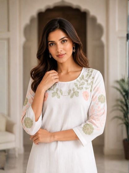 Sahiba Angel Embroidery Kurta Pant Set