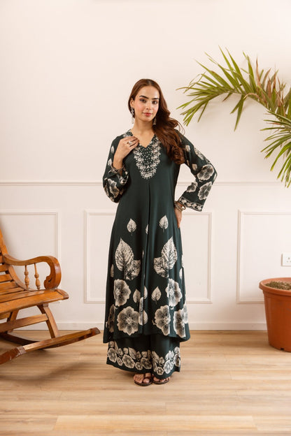 Karen pacific printed cotton kurta pant set