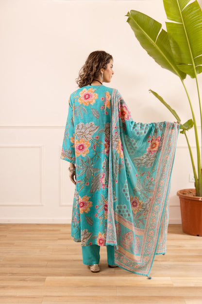 Karen artic embroidery cotton suit set