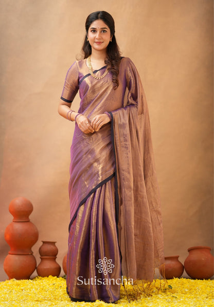 Dhiyona SS Woven Poetry Artisanal Handloom Tissue Cotton Saree