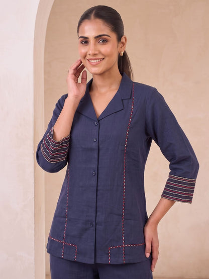 Prisha Command embroidery cotton co-ord set