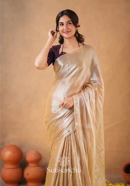 Dhiyona SS Ivory Gold Horizon – Flowing with Regal Charm