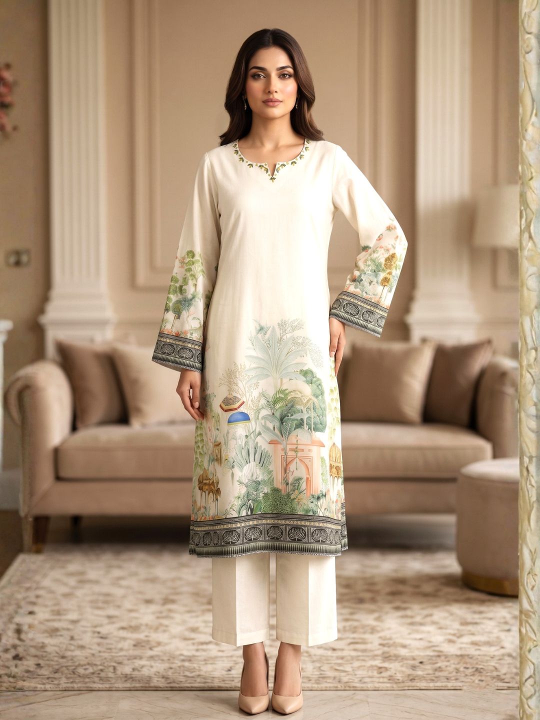 SAKSHI DOVE COTTON SUIT SET