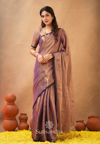 Dhiyona SS Woven Poetry Artisanal Handloom Tissue Cotton Saree