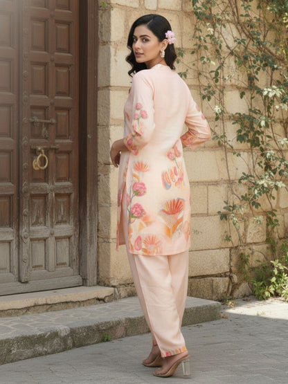 Palash Salmon Premium Co-ord Set