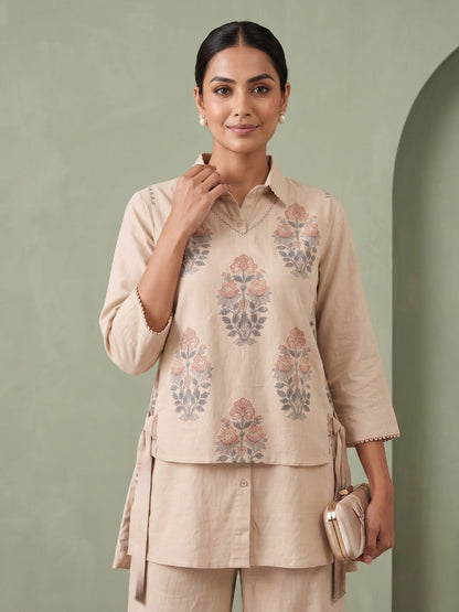 Ridhika harp bib style cotton co-ord set