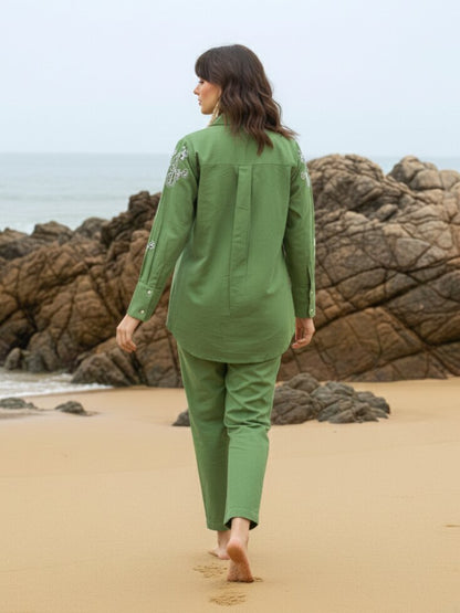 Ivanka kelly embroidery cotton co-ord set