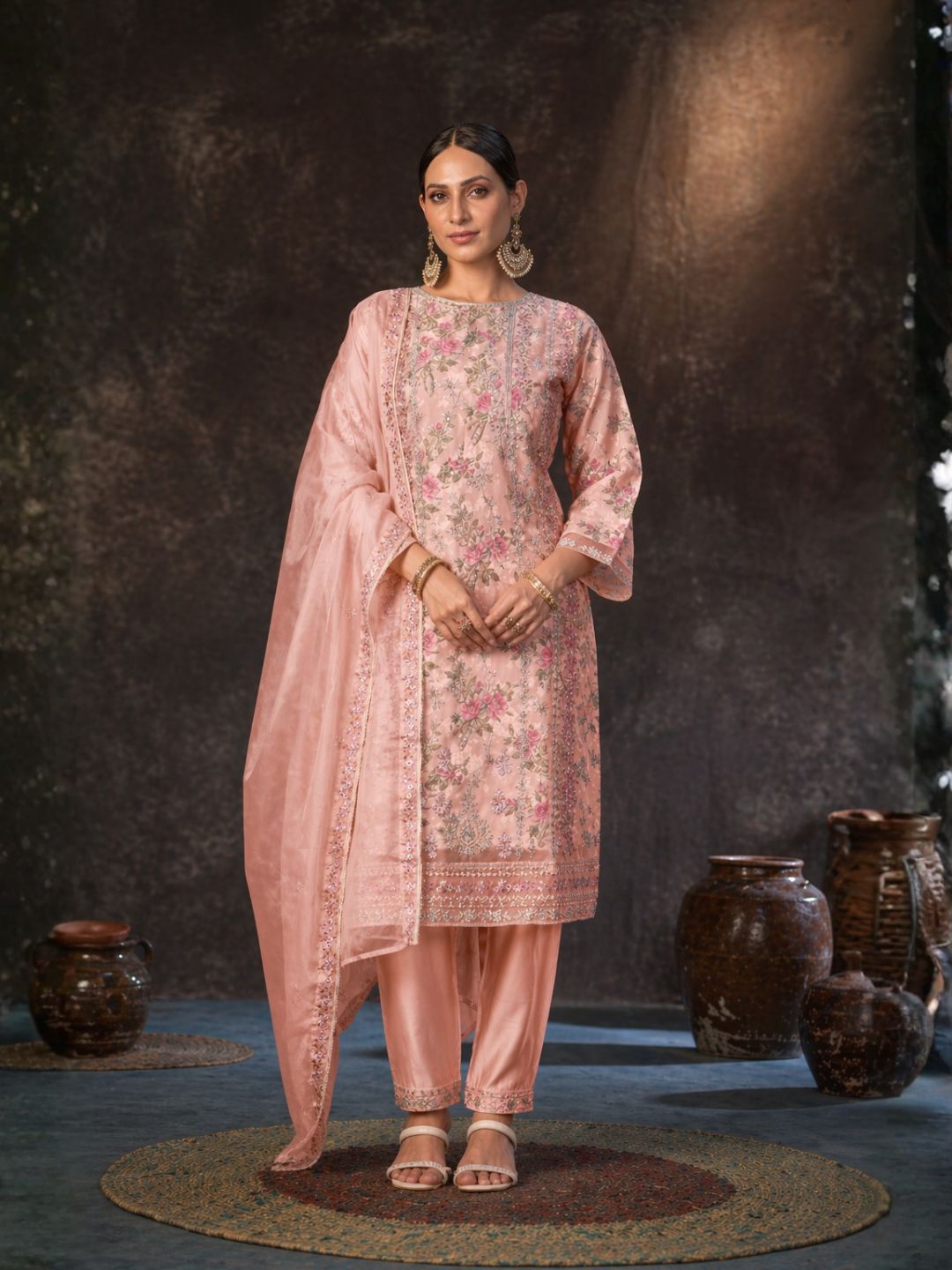 Mayuri Rose Full Work Suit Set