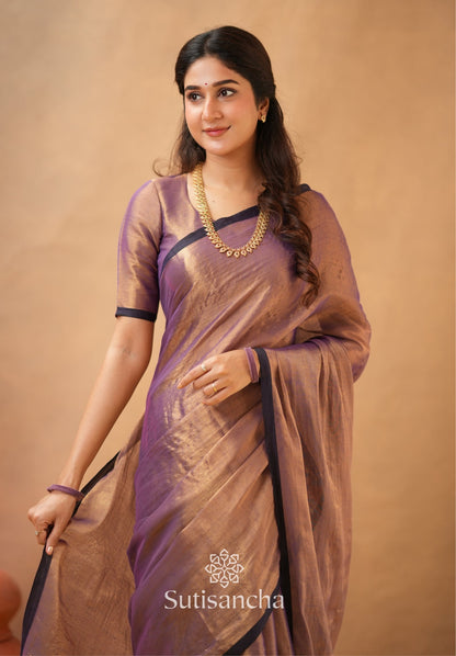 Dhiyona SS Woven Poetry Artisanal Handloom Tissue Cotton Saree