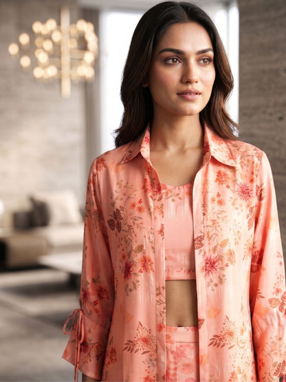 Wera Flamingo Cotton 3 pc Co-ord Set