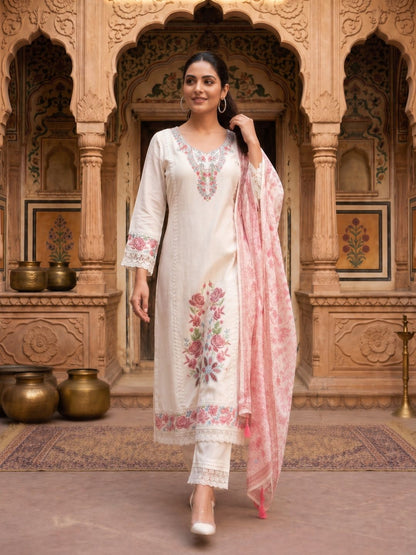 Nadira Misri Embroidered Lawn Suit Set