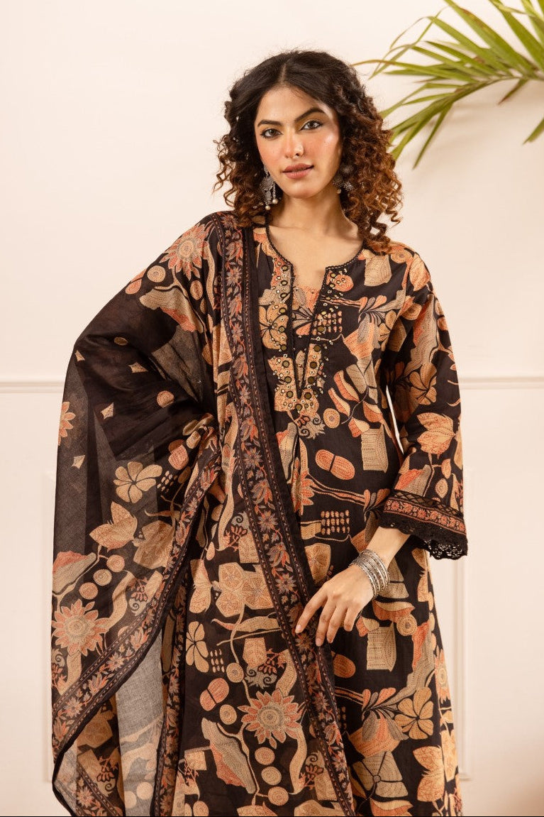 Karen oslo printed cotton suit set