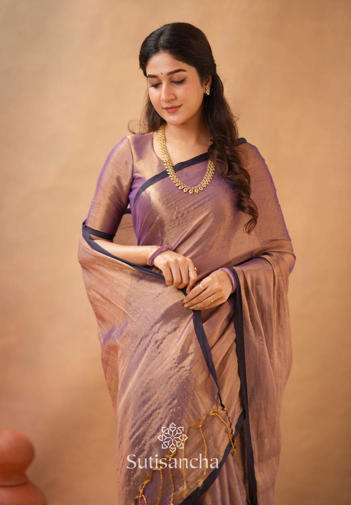 Dhiyona SS Woven Poetry Artisanal Handloom Tissue Cotton Saree