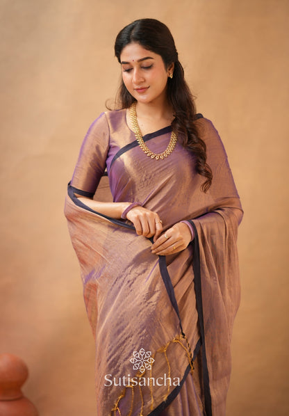 Dhiyona SS Woven Poetry Artisanal Handloom Tissue Cotton Saree