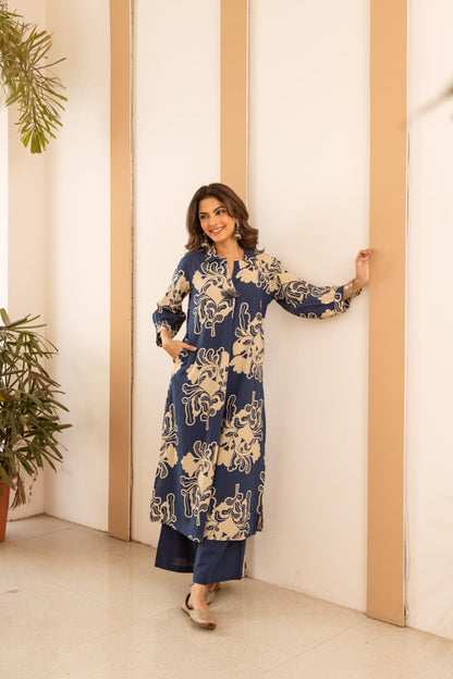 Karen cadet printed kurta pant set