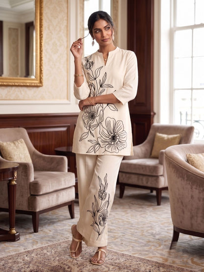 Asmi Frost Embroidered Co-ord Set