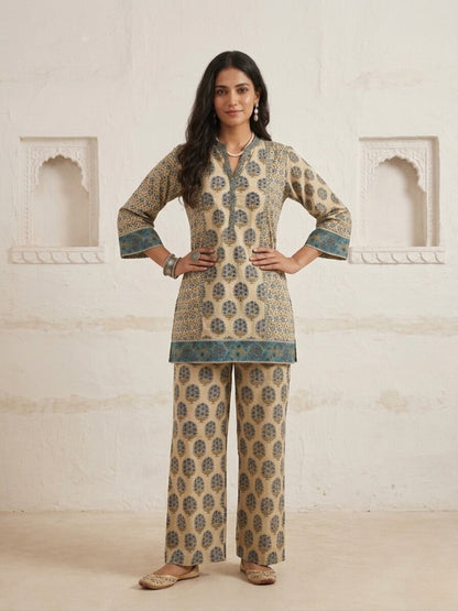 Swades Cosmic Printed Cotton Co-ord Set