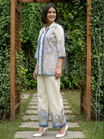 Viyona spatial printed co-ord set