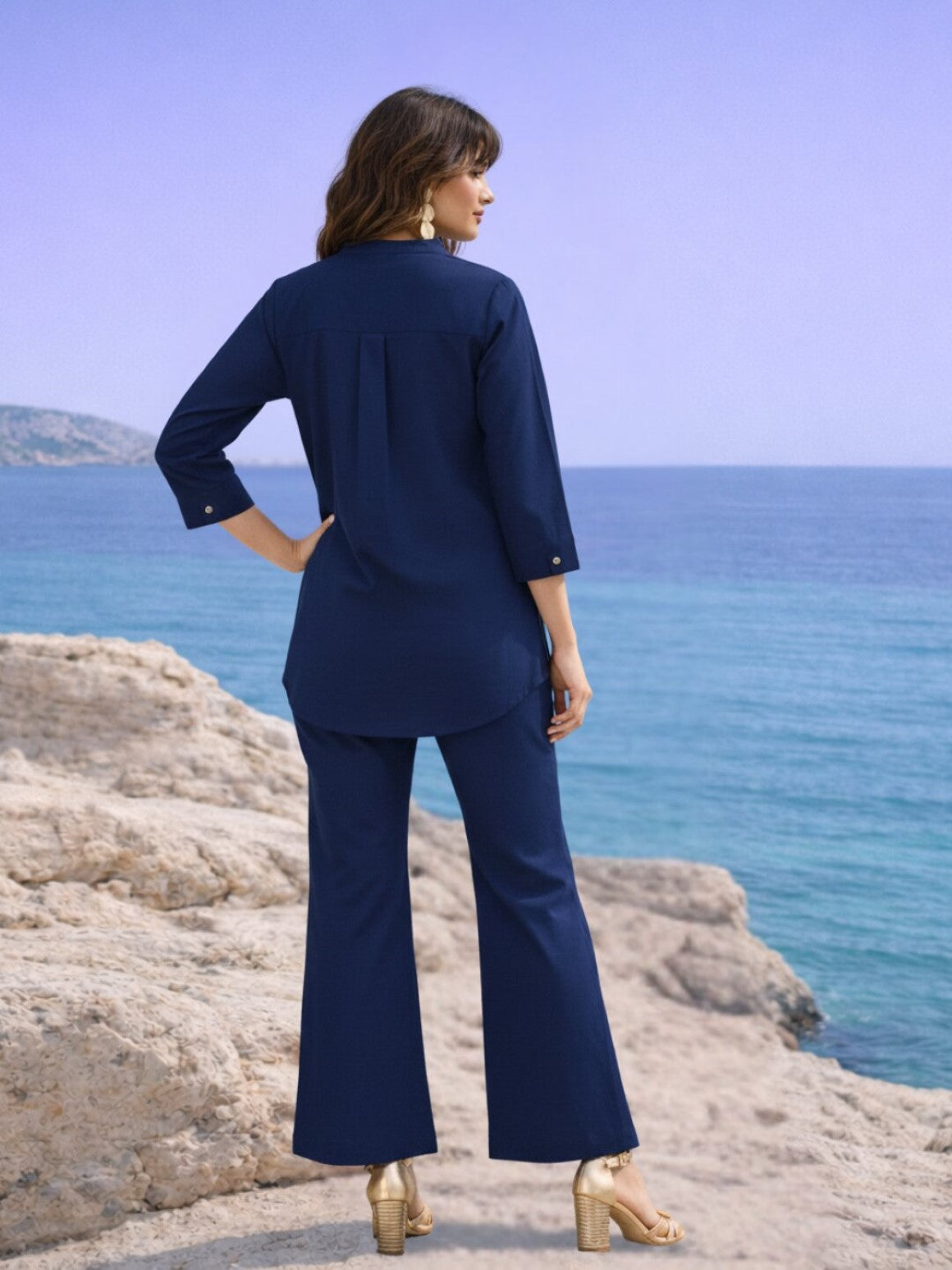 Ivanka cobalt cotton co-ord set