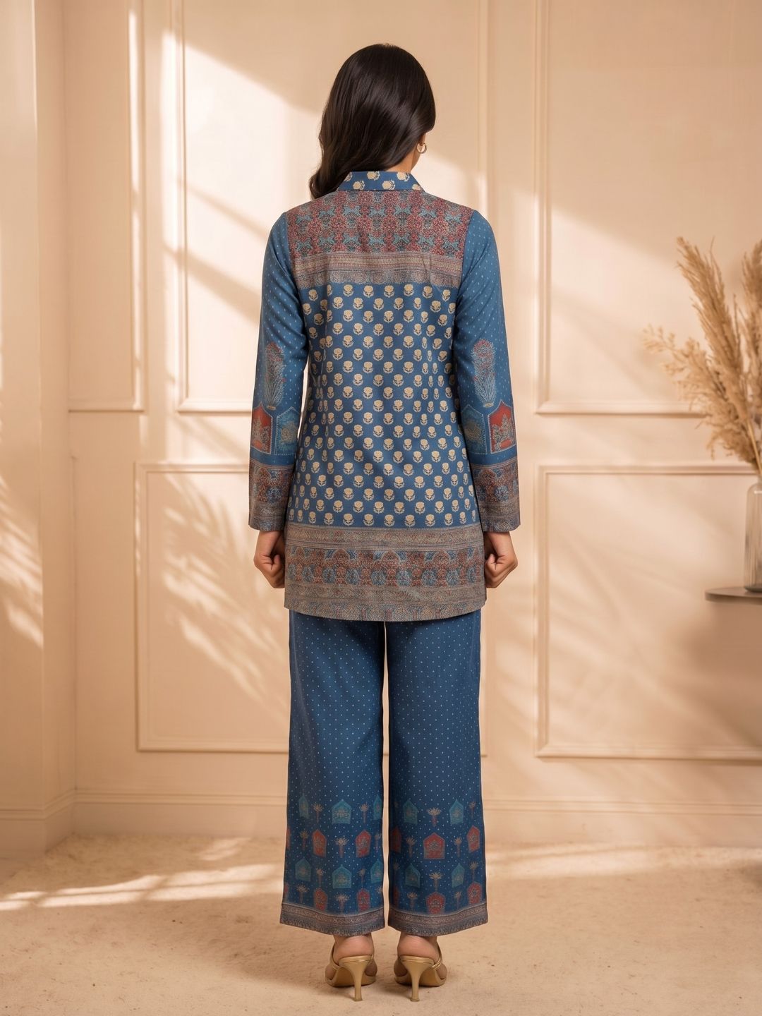 Vriti Cobalt Printed Co-ord Set