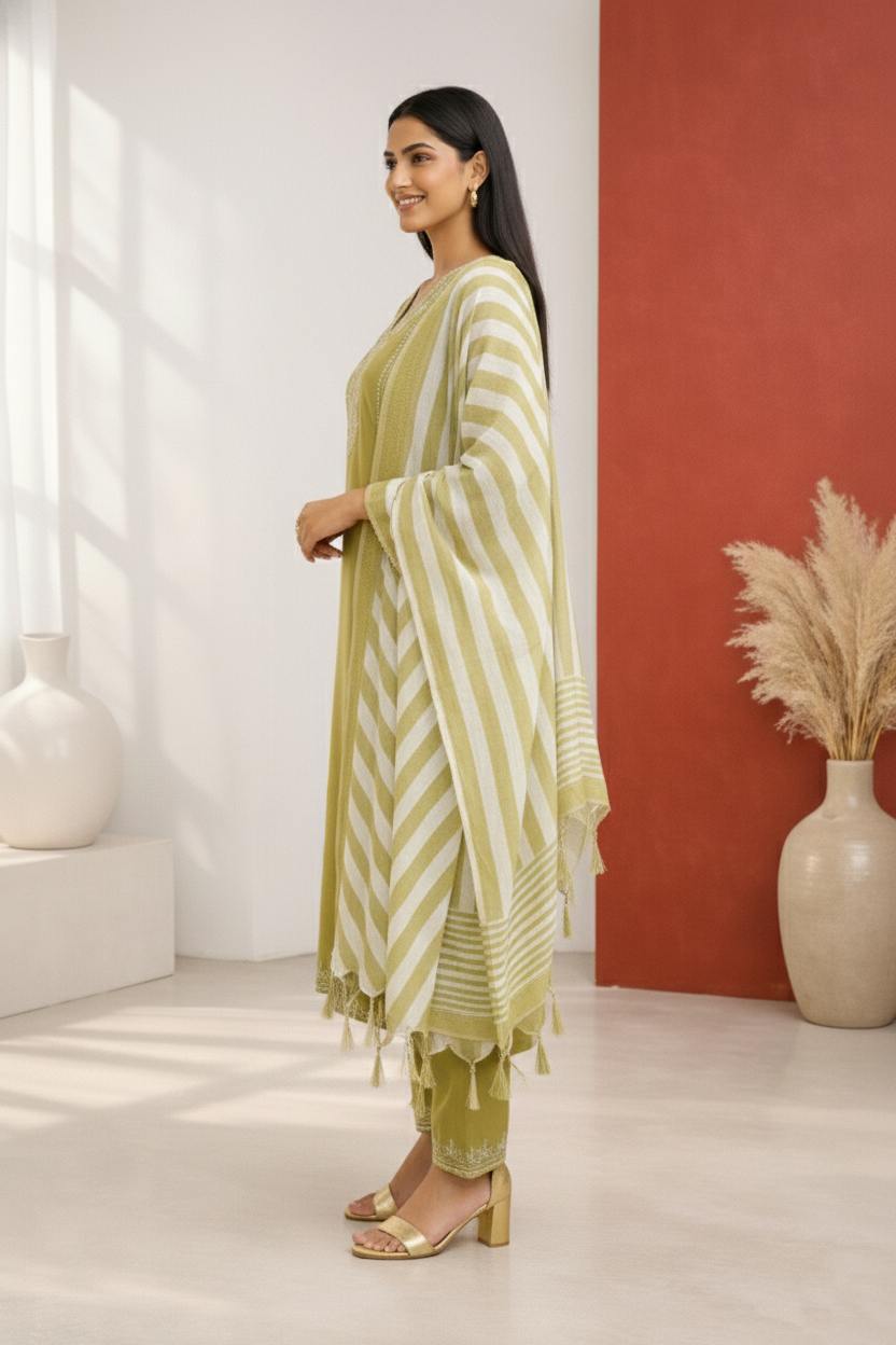 Molly Thyme Embroidered Suit Set