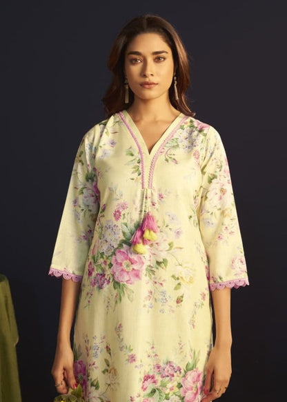 Itrh canary cotton linen suit set