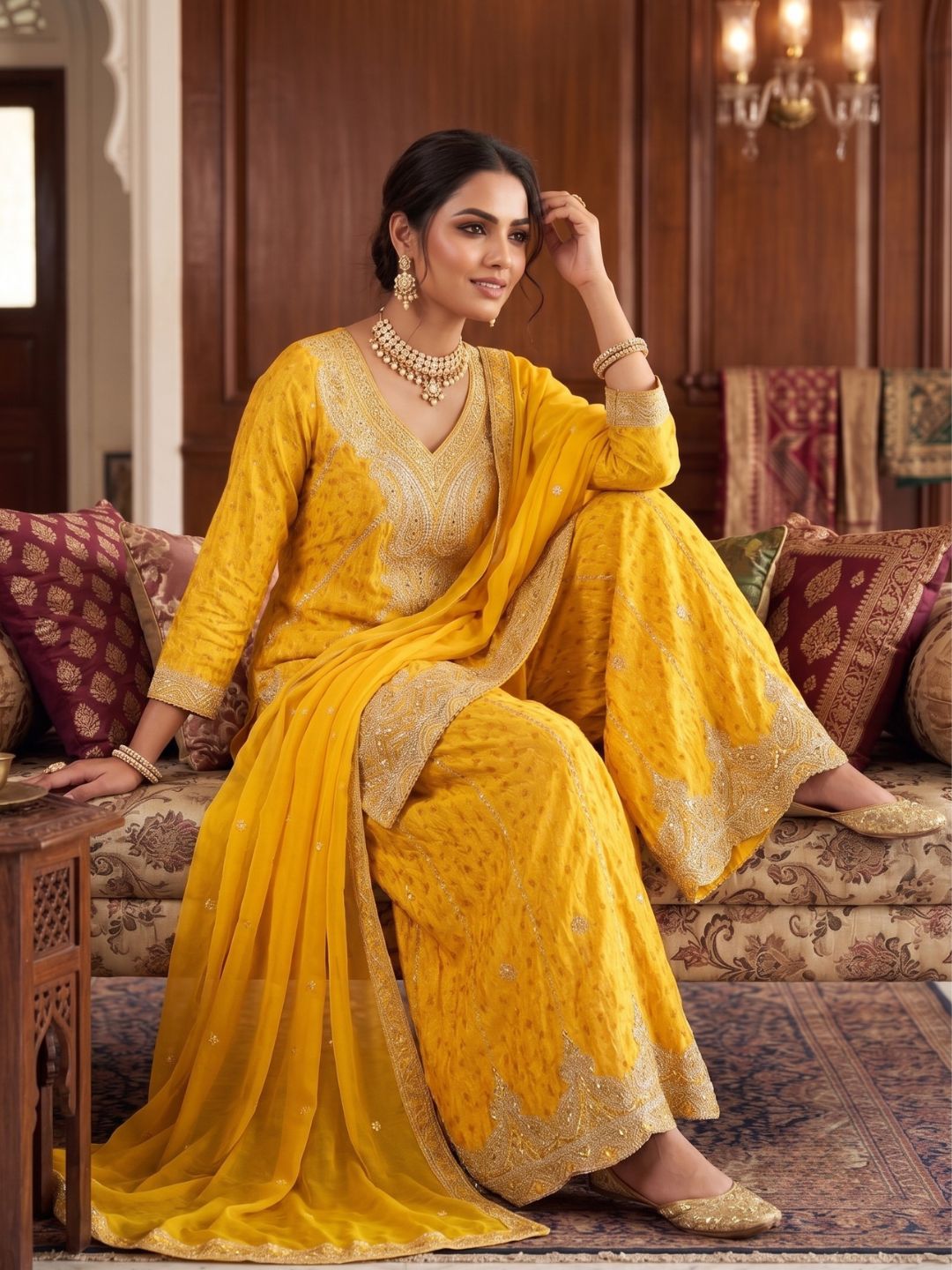 Sreyashi Amber Premium Full Heavy Work Suit set