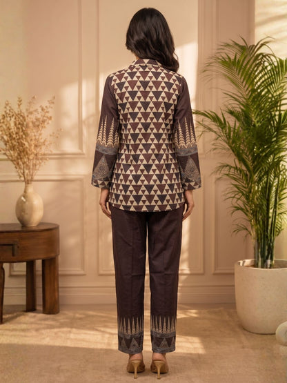 Vriti Mulberry Printed Co-ord Set