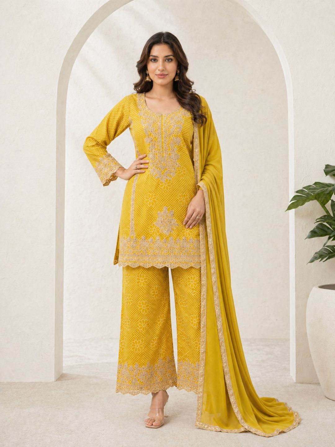 Zarkash Amber Full Work Suit Set