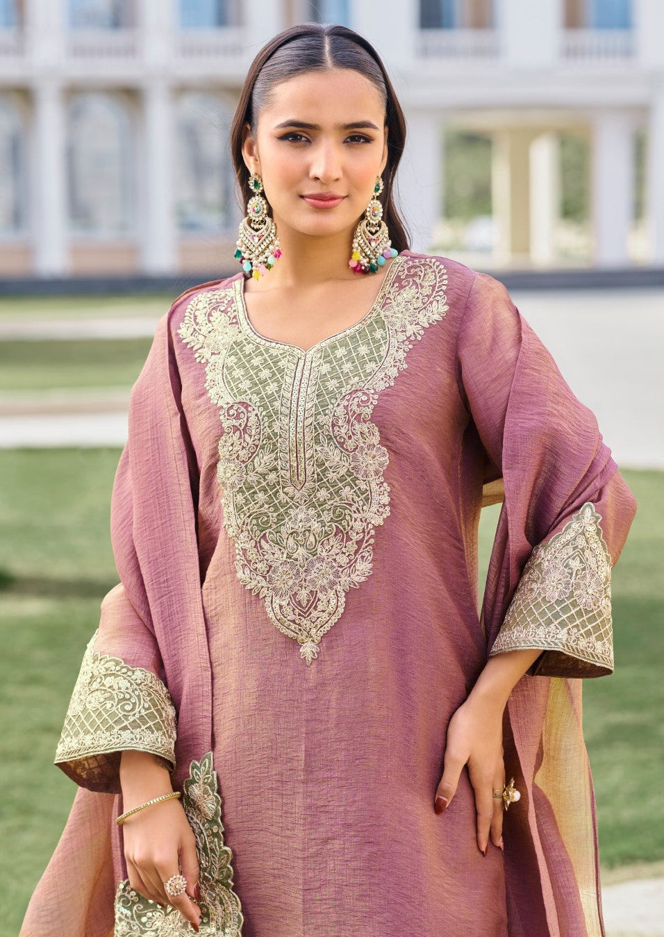Mihika heather full work suit set